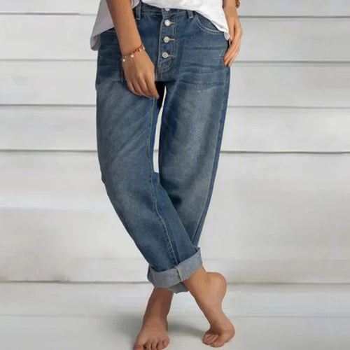 Tove™ - Stilfulla Jeans med Lös Passform och Hög Midja