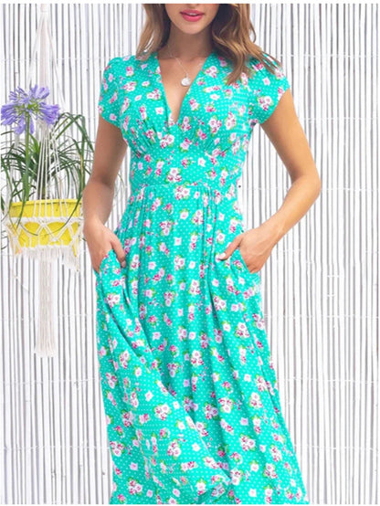 Liora™ - Avslappnad Linneklänning