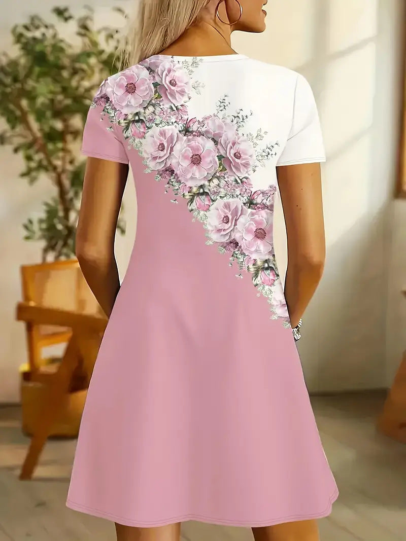 Ebba™ – Blommig Sommarklänning för Dam
