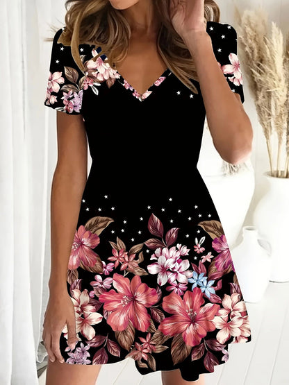 Ebba™ – Blommig Sommarklänning för Dam