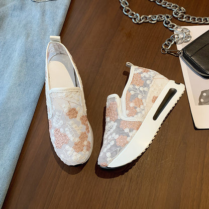 Sandra™ – Spets Mesh Slip-On Skor för Dam