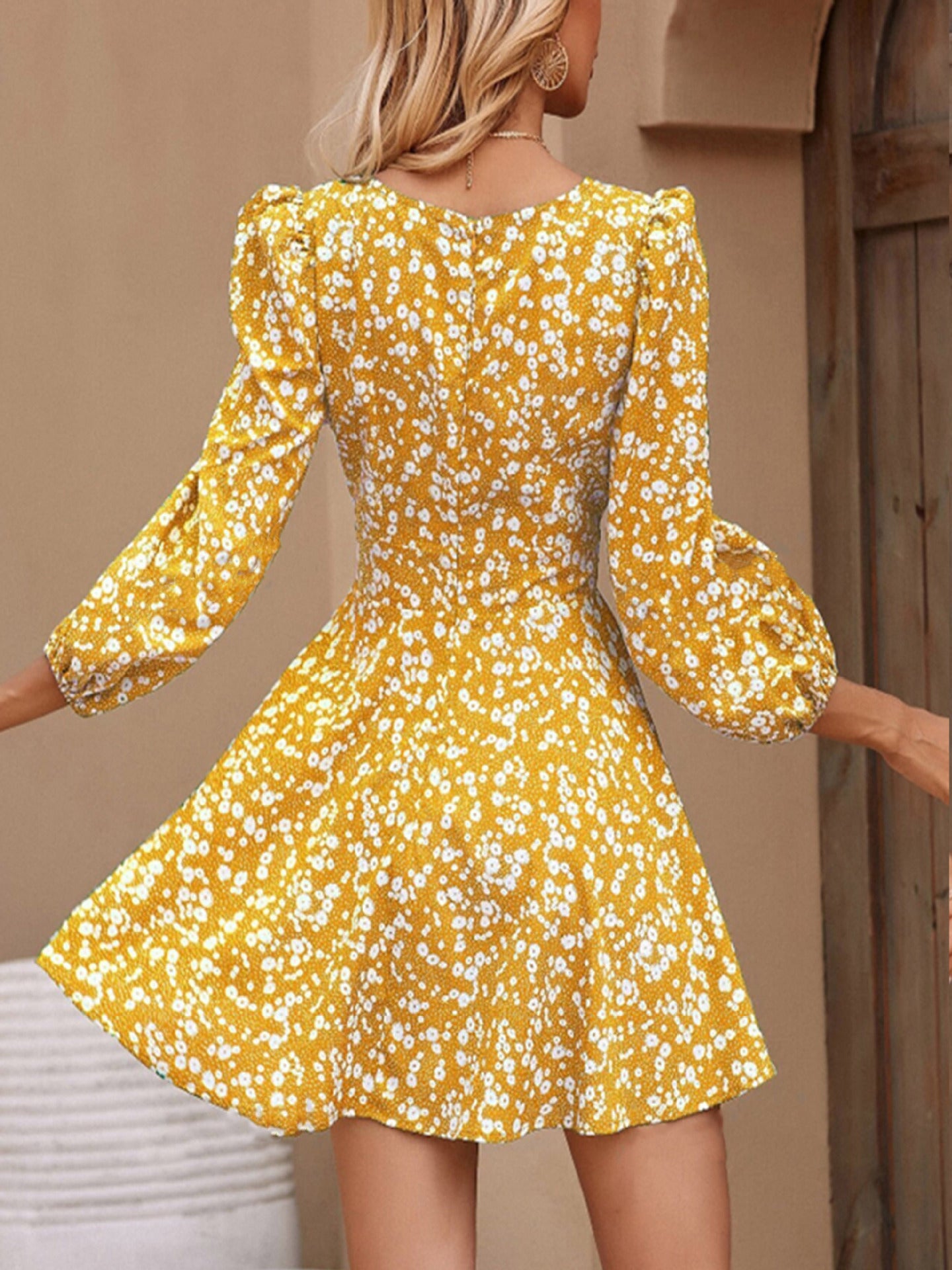 Fiona™ – Klänning med Spetsärmar för Dam