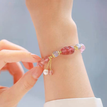 Naturligt Stenarmband | Tillsammans mot Bröstcancer