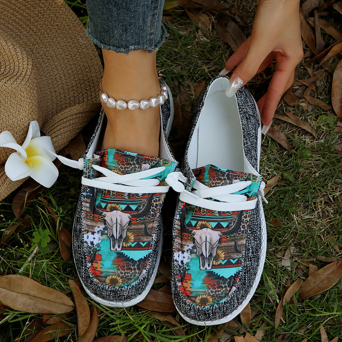 Jessica™ – Platta Rund Tå Skor för Dam