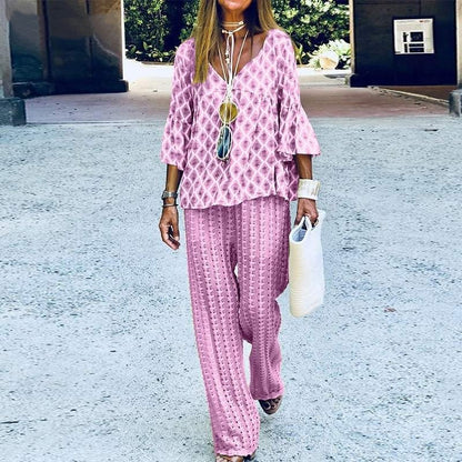 Mayka™ – Kvinnors Flödande Topp- och Byxset