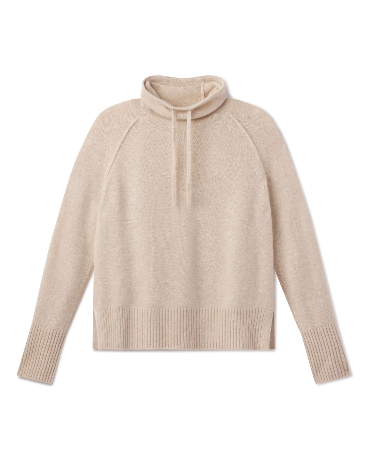 Freja™ - Kashmirtröja med Dragsko och Hög Krage