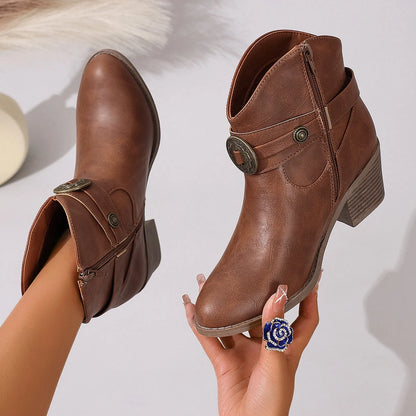 Nyara™ - Spänne Stilrena Ankelstövlar