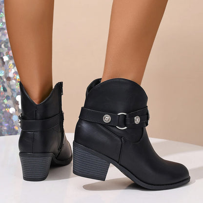 Nyara™ - Spänne Stilrena Ankelstövlar