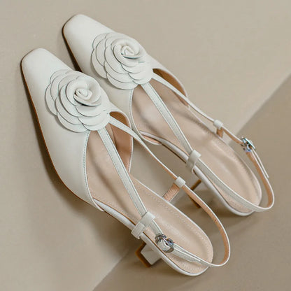 Rosie™ – Läder Slingback Sandaler för Dam