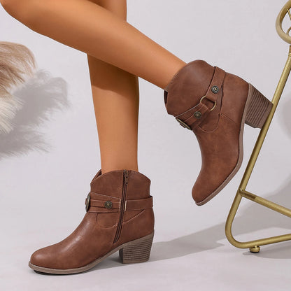 Nyara™ - Spänne Stilrena Ankelstövlar