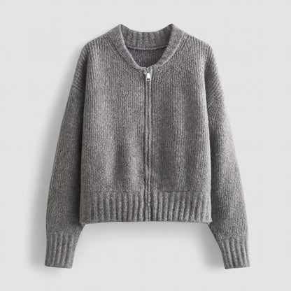 Emery™ - Dragkedja Vinterstickad Kofta