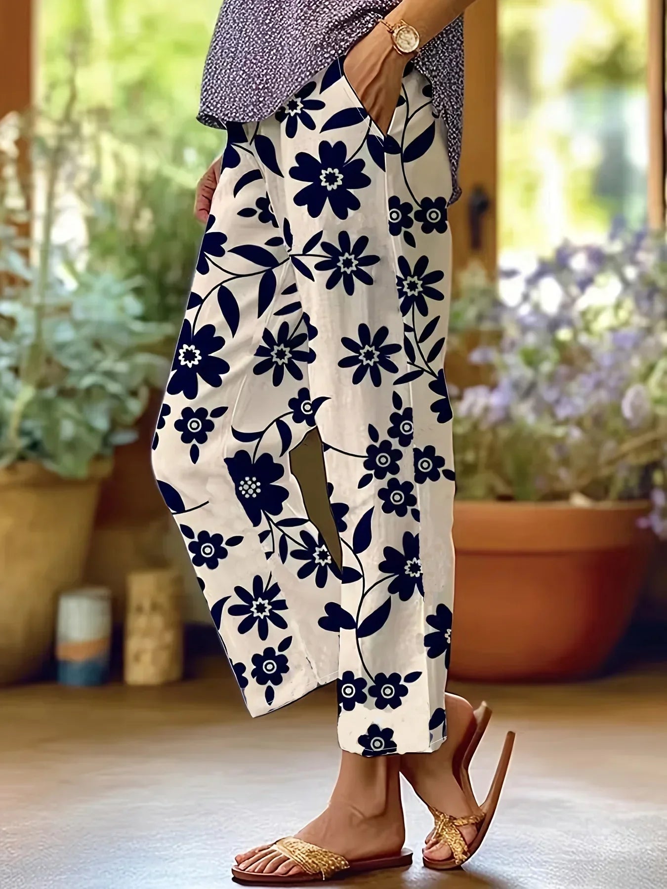 Lovi™ – Damens Vida Blommiga Byxor