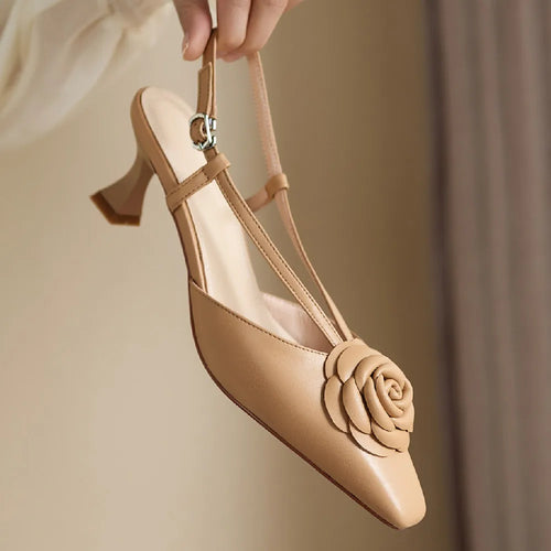 Rosie™ – Läder Slingback Sandaler för Dam