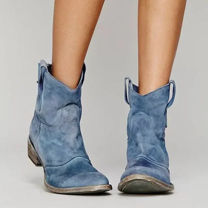 Hedda™ - Vintage Western Ankelboots