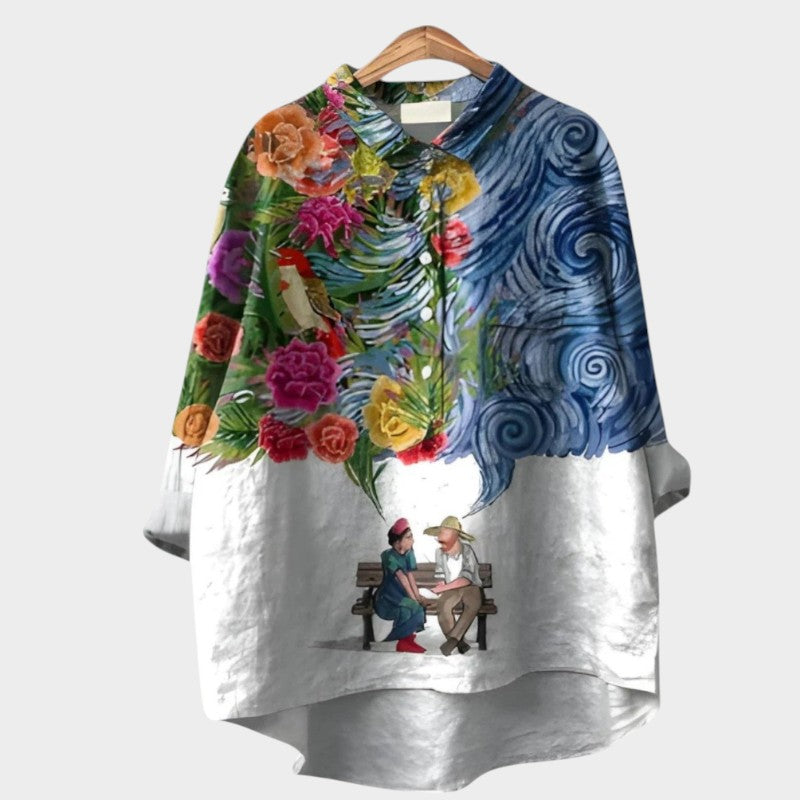 Fria™ – Tryckt Linnéblus