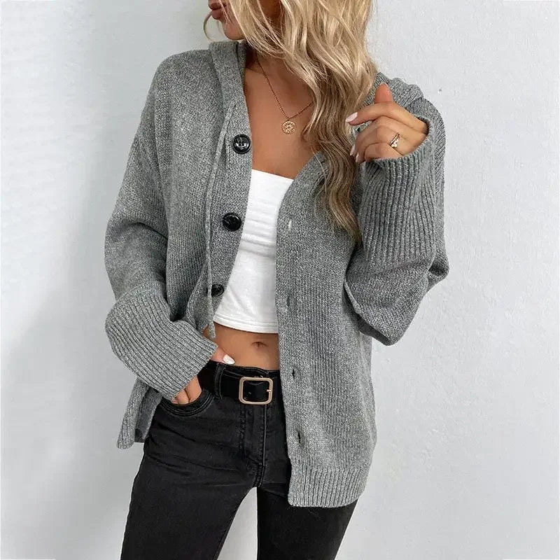 Celeste™ - Elegant Hoodie Cardigan