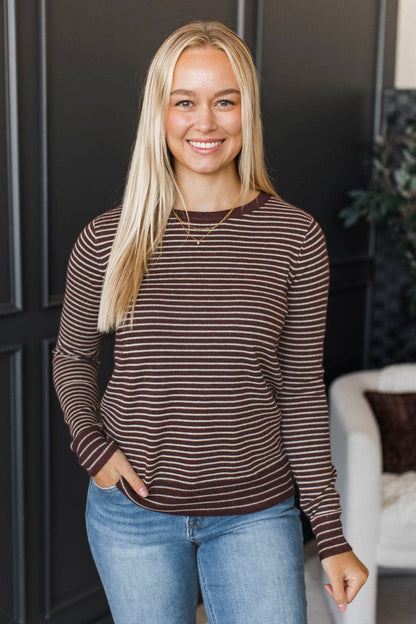 Tilda™ - Randig Stickad Tröja