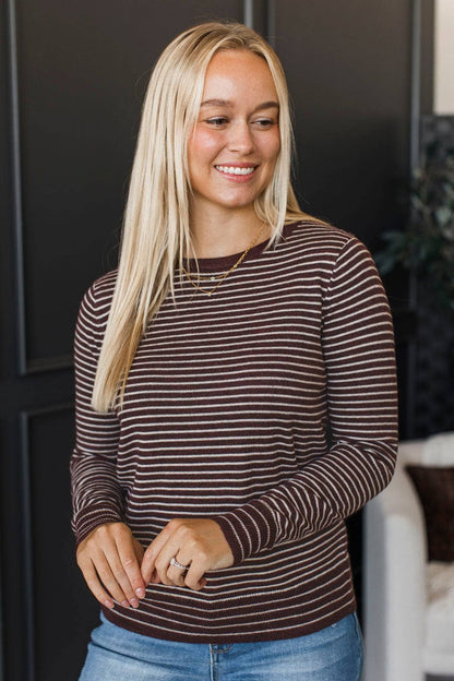 Tilda™ - Randig Stickad Tröja