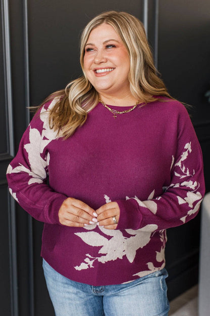 Liv™ - Blommig Dolmantröja