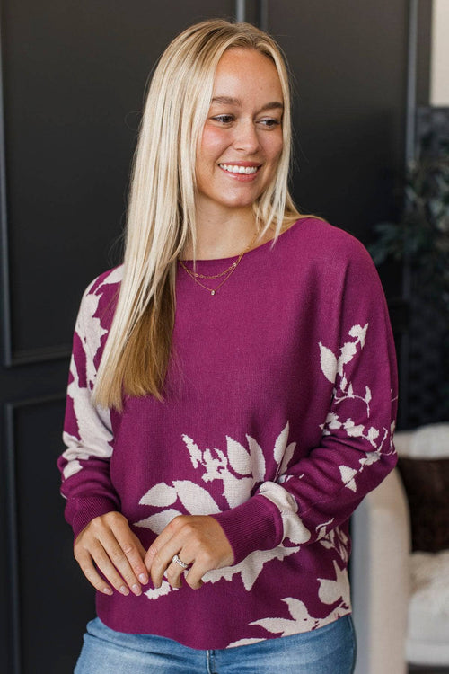 Liv™ - Blommig Dolmantröja