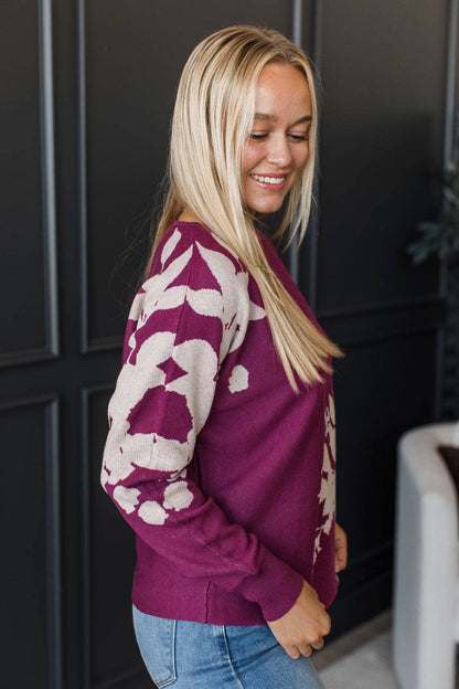 Liv™ - Blommig Dolmantröja