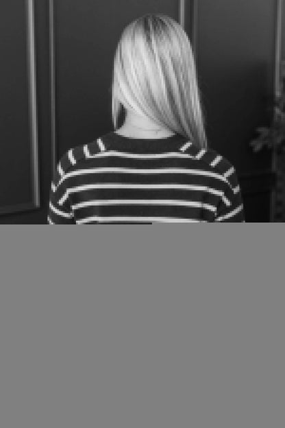 Maja™ - Randig Stickad Tröja