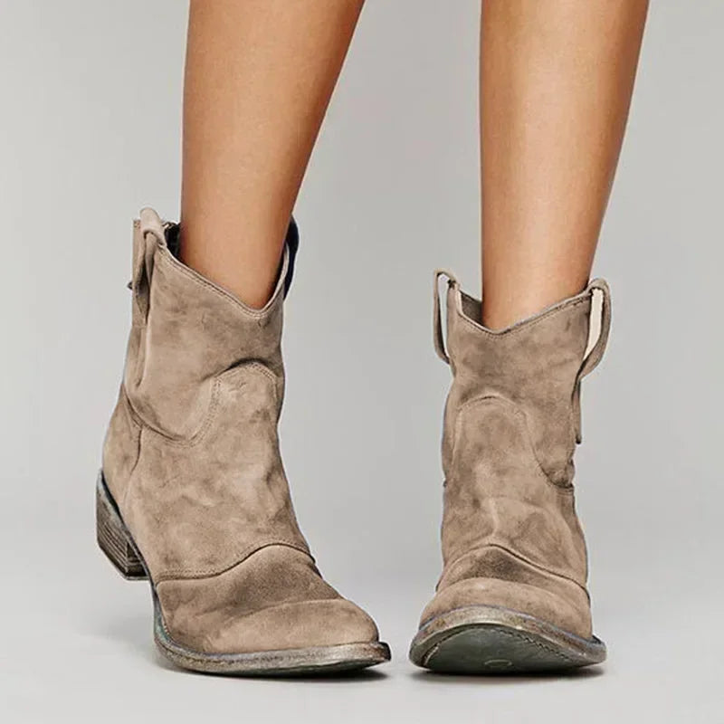 Hedda™ - Vintage Western Ankelboots