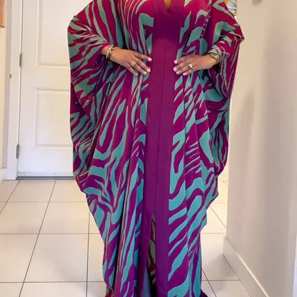 Valerie™ - V-ringad Batwing Maxiklänning