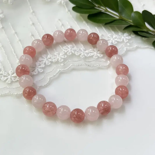 Kristallpärlarmband | Tillsammans mot Bröstcancer