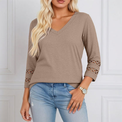 Lila™ - Trendig V-ringad Blus