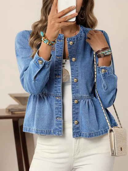 Ellah™ - Klassisk Jeansjacka