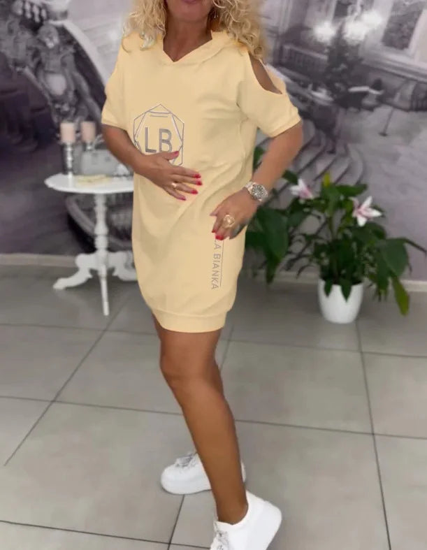 Vera™ - Huvklänning med Bokstavstryck