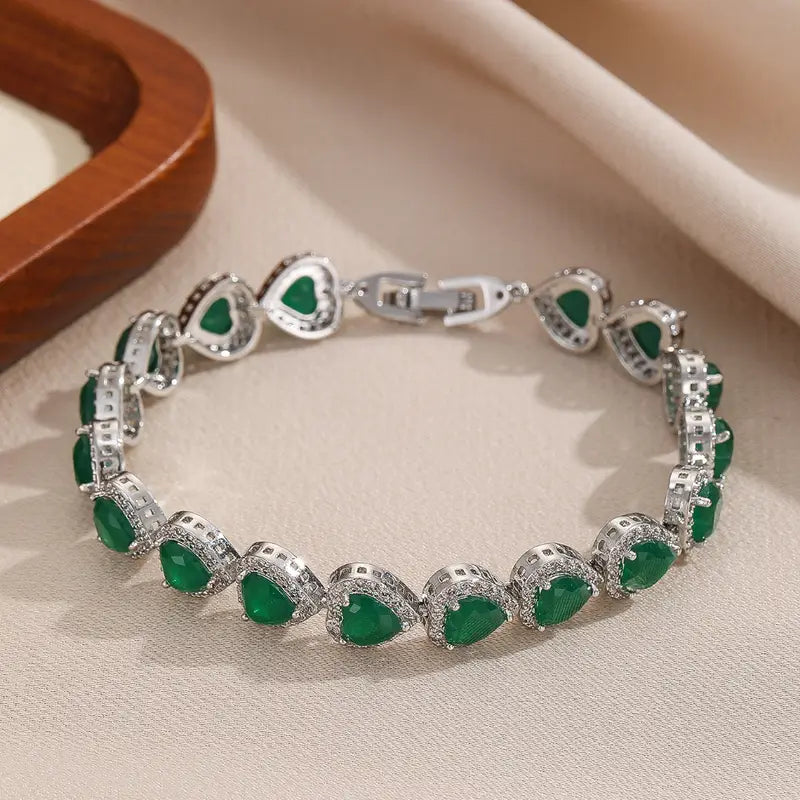 Lyxigt Hjärta Armband | Tillsammans mot bröstcancer