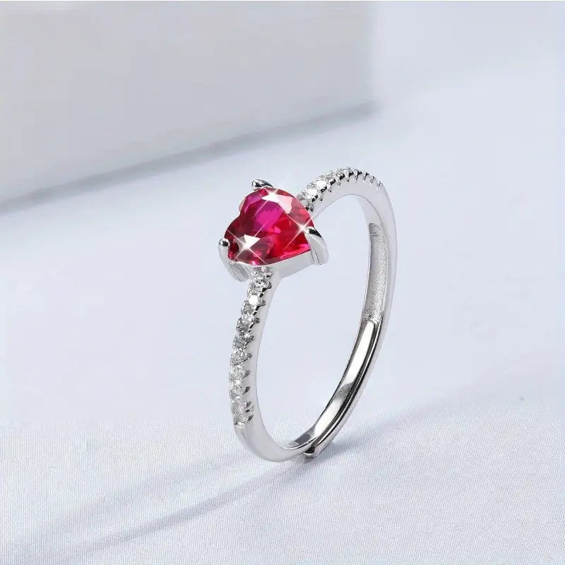 Elegant Hjärtformad Ring | Tillsammans mot Bröstcancer