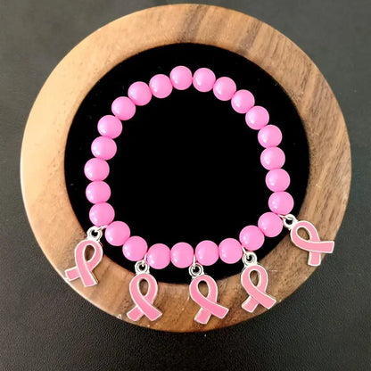 Rosa Band Pärlarmband | Tillsammans mot Bröstcancer