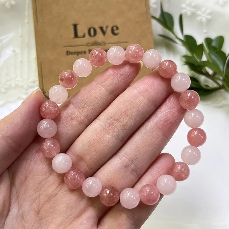 Kristallpärlarmband | Tillsammans mot Bröstcancer