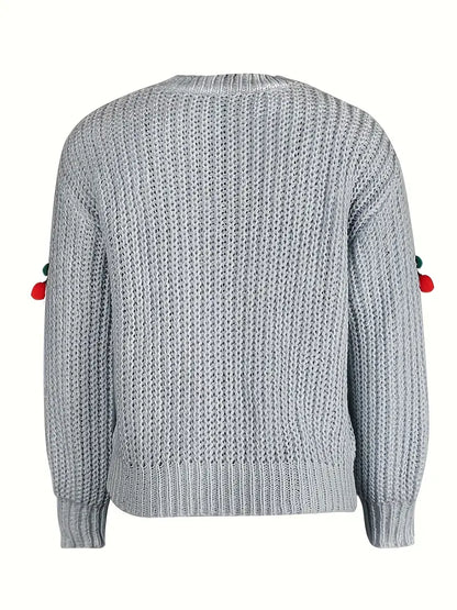 Körsbärsmönstrad Tröja | Tillsammans mot Bröstcancer