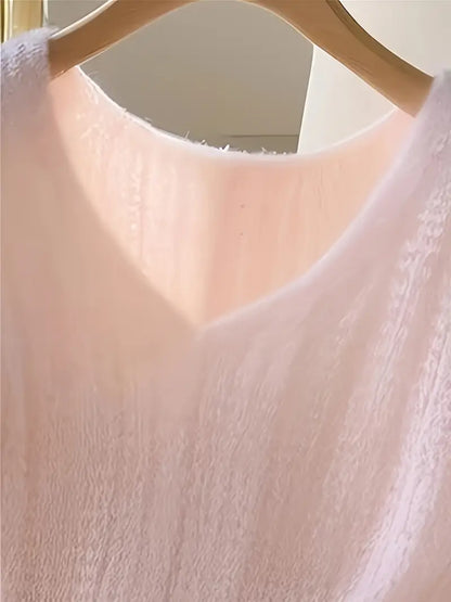 Rosa V-ringad Tröja | Tillsammans mot Bröstcancer