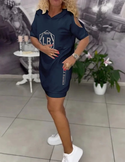 Vera™ - Huvklänning med Bokstavstryck