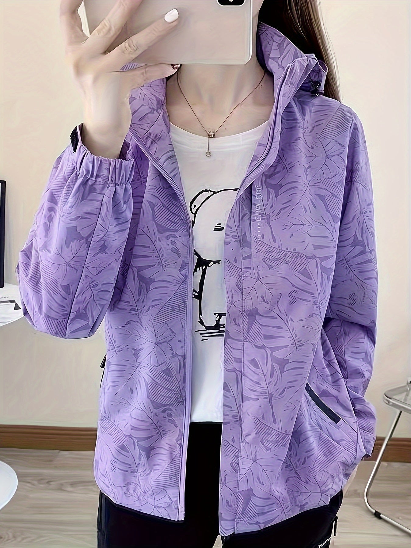 Joana™ - Vindtät Mönstrad Jacka