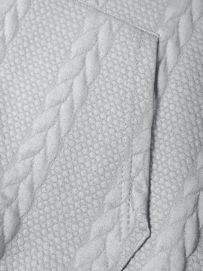 Justus™ - Långärmad Stickad Hoodie