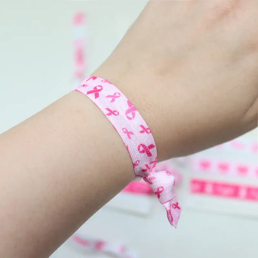Rosa Band-armband Set | Tillsammans mot Bröstcancer