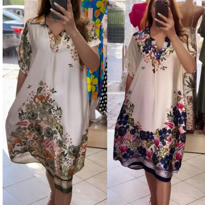 Leah™ - Elegant Mönstrad Klänning