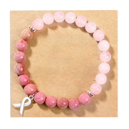 Rosa Pärlarmband | Tillsammans mot Bröstcancer