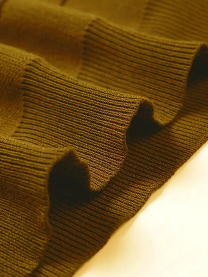 Nunzio™ - Hög Krage Bekväm Stickad Tröja