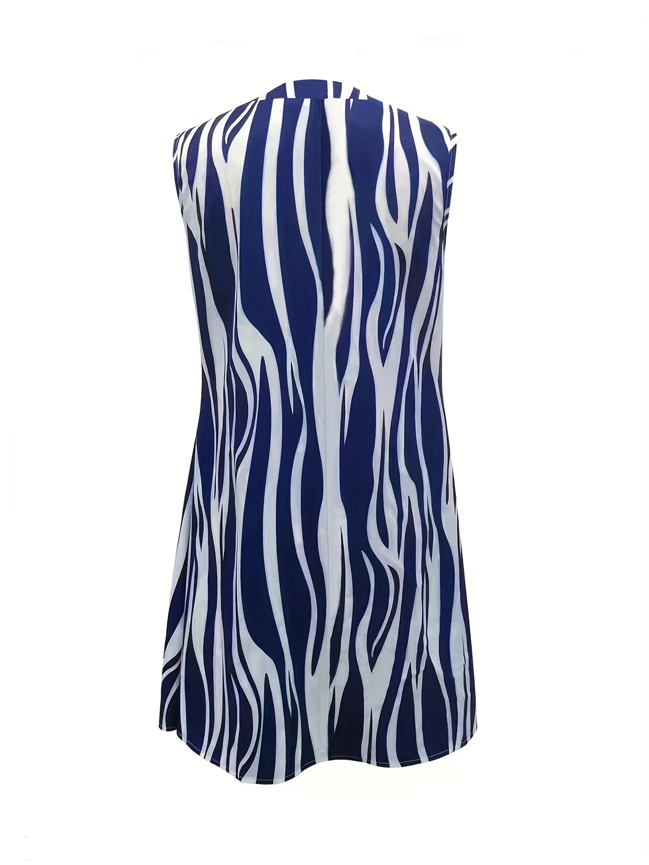 Cornelia™ - Ärmlös Klänning med Färgblock för Dam