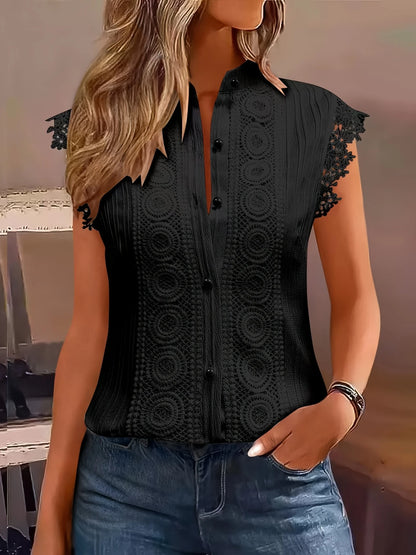 Olivia™ – Blus med V-ringning för Dam