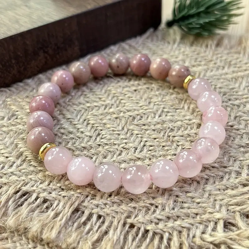 Rhodonitpärlarmband | Tillsammans mot Bröstcancer