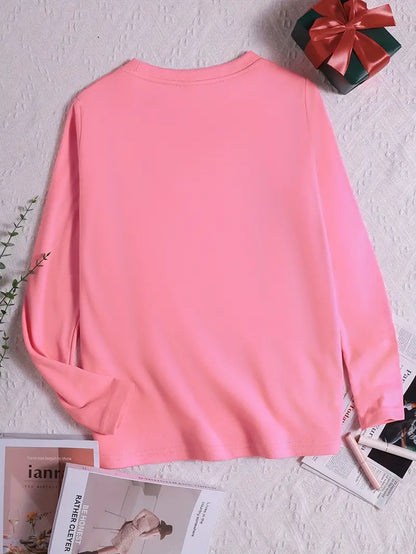 Hjärtmönster Sweatshirt | Tillsammans mot Bröstcancer