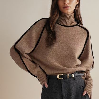 Sabine™ - Elegant Stickad Turtleneck
